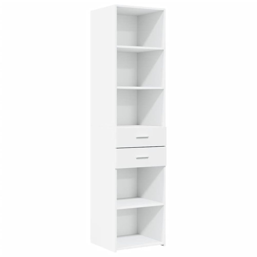 Buffet haut blanc 45x42 – 5 × 185 cm bois d'ingénierie vidaXL