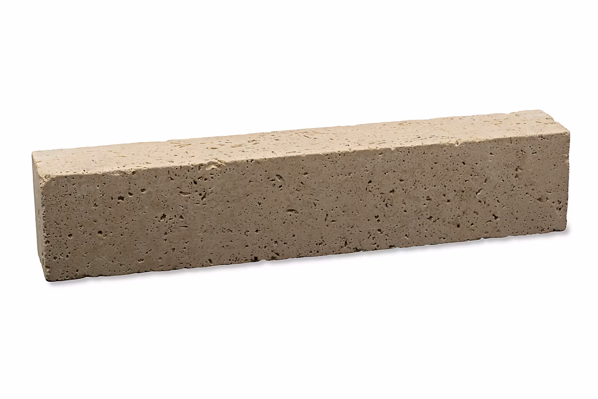 Bordure travertin pierre naturelle finition vieillie 50 × 10 × 0 – 8