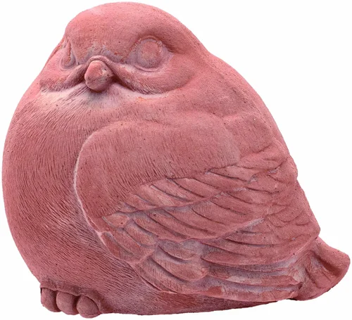 Moineau en terre cuite rouge Anticomestiere Passerotto - 17 x 16 x 18 cm