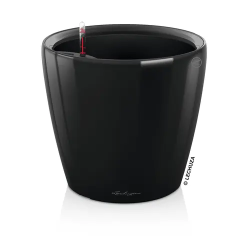 Pot à réserve d'eau Classico coloris noir en plastique - Ø 36 x 32,5 cm