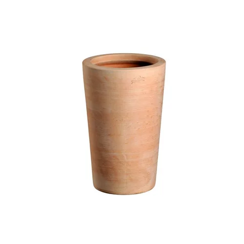 Pot Cuvier haut droit terre claire H 51 x Ø 32 cm