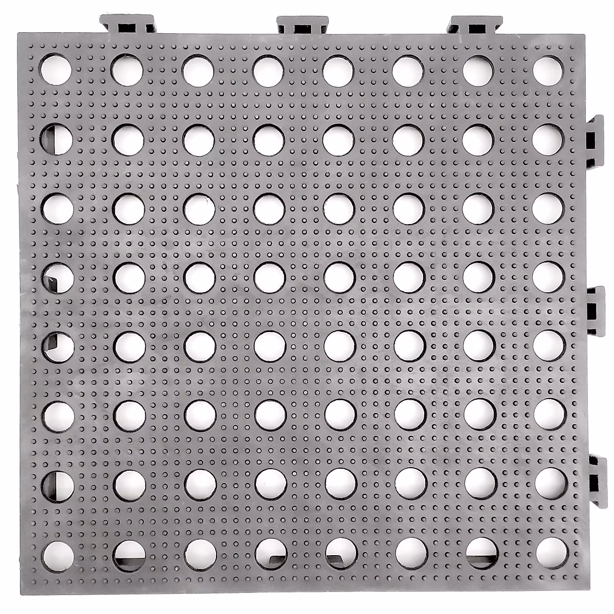 Dalle de sol antidérapante drainante MAXI grise (33 × 33 × 2 cm) Ultra résistante : circulation automobile – hôtellerie, industrie