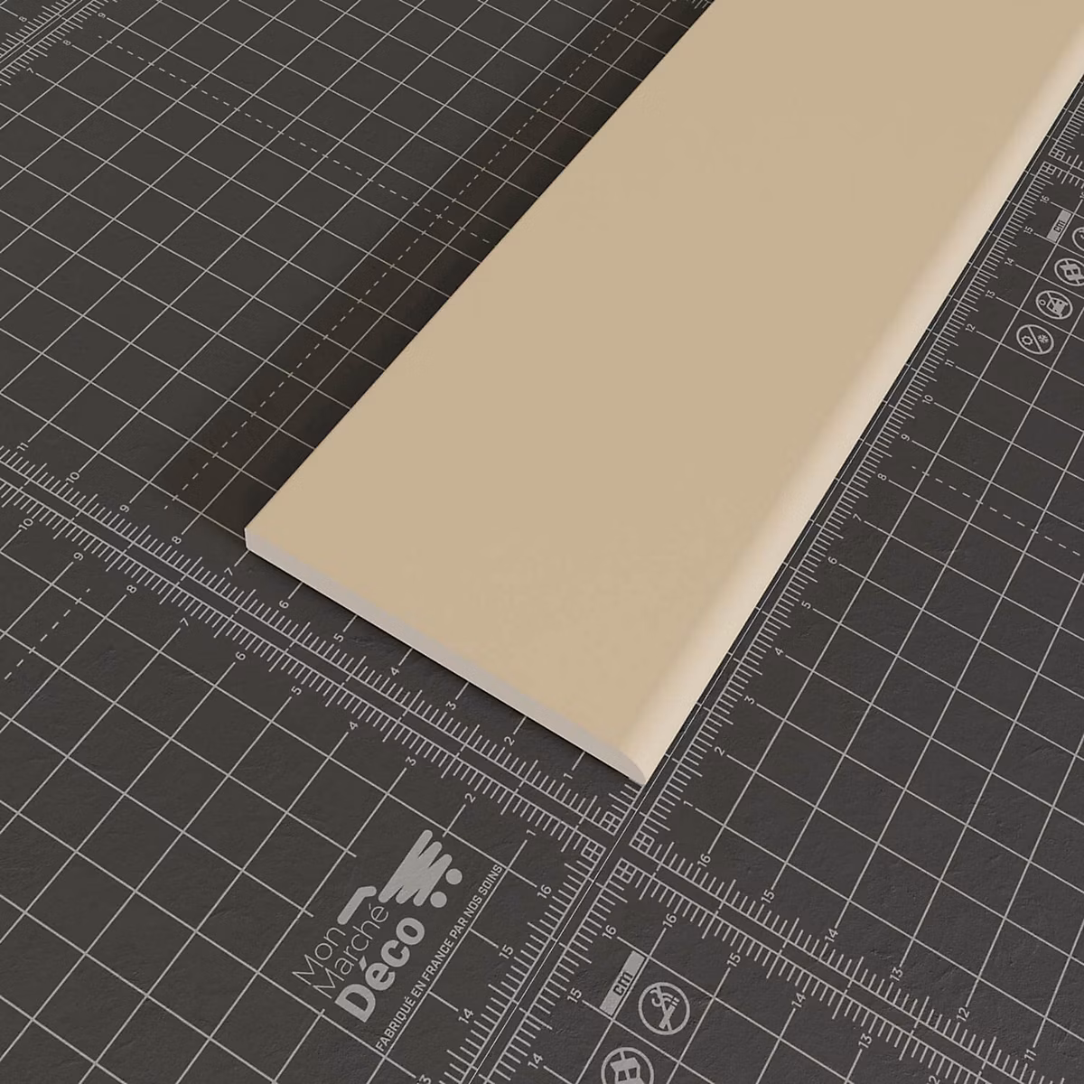 Champlat PVC Cellulaire 70 mm – Longueur 2.50 m, Lot de 5, Sable