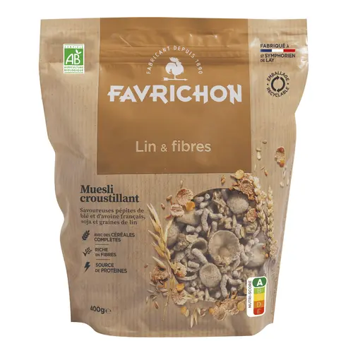 Müesli bien-être lin et fibres 400g
