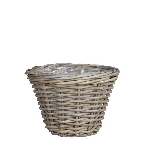 Panier rond en osier gris Marcia - Ø 29 x H 20 cm