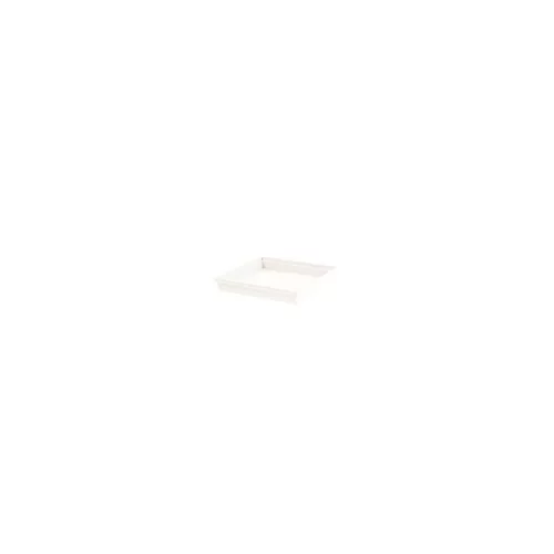 Soucoupe Toscane carrée coloris blanc 40 x 40 x 5,9 cm