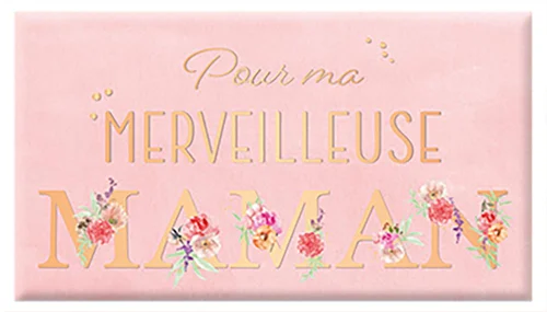 Chocolat au lait bio « Pour ma merveilleuse maman » Art Grafik - 40 g
