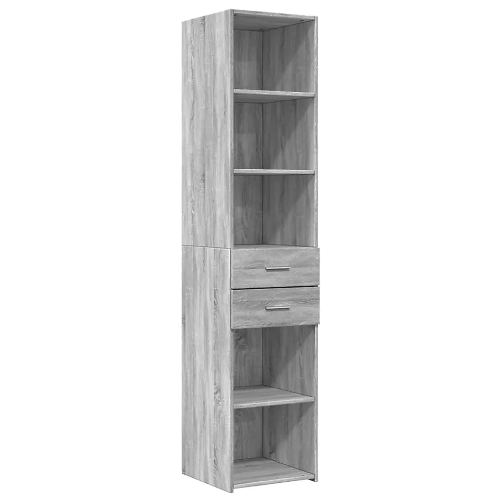 Buffet haut sonoma gris 40x42 – 5 × 185 cm bois d'ingénierie vidaXL