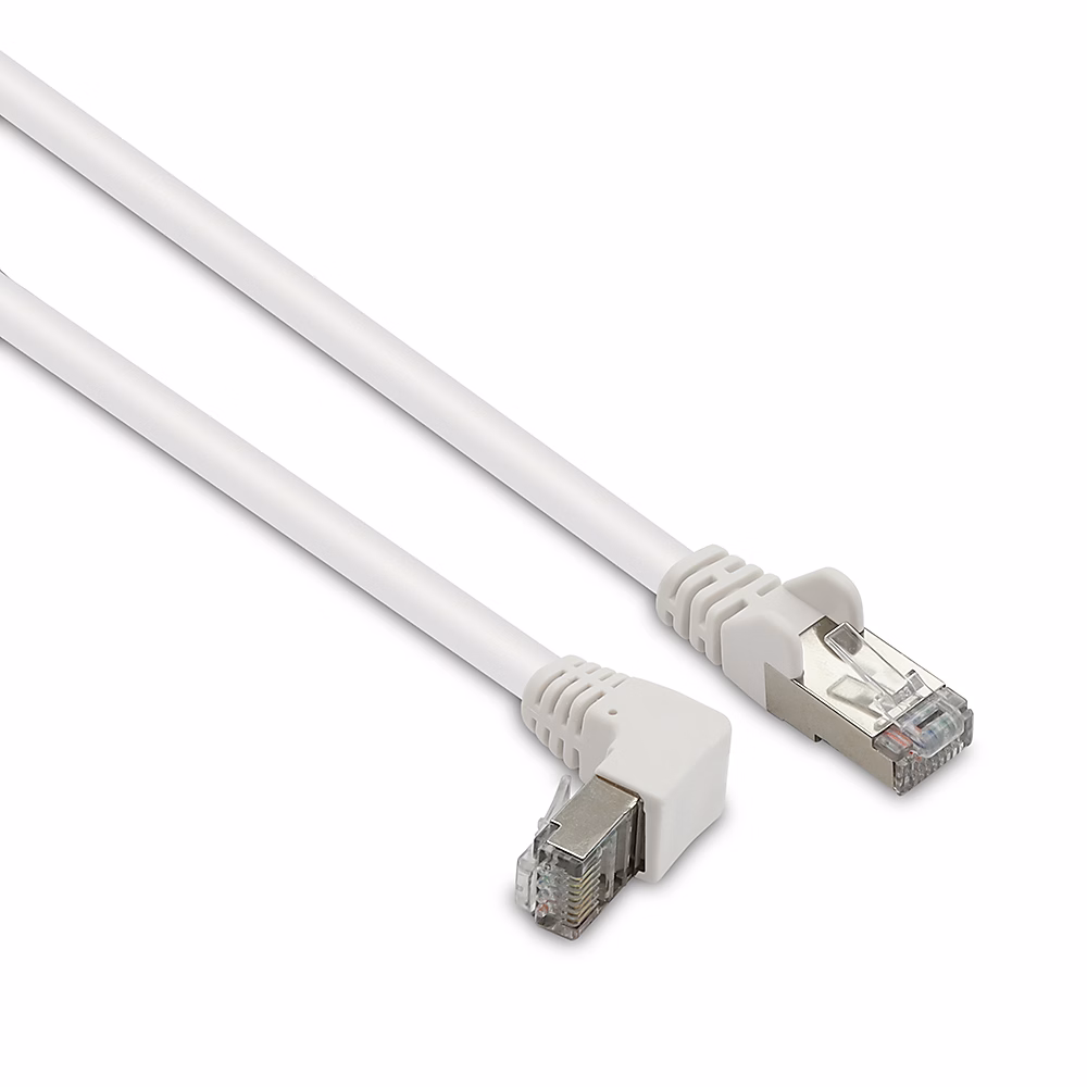 Câble Ethernet RJ45 CAT 6a mâle/mâle coudé – FTP 1 | 5 m | Metronic 395526