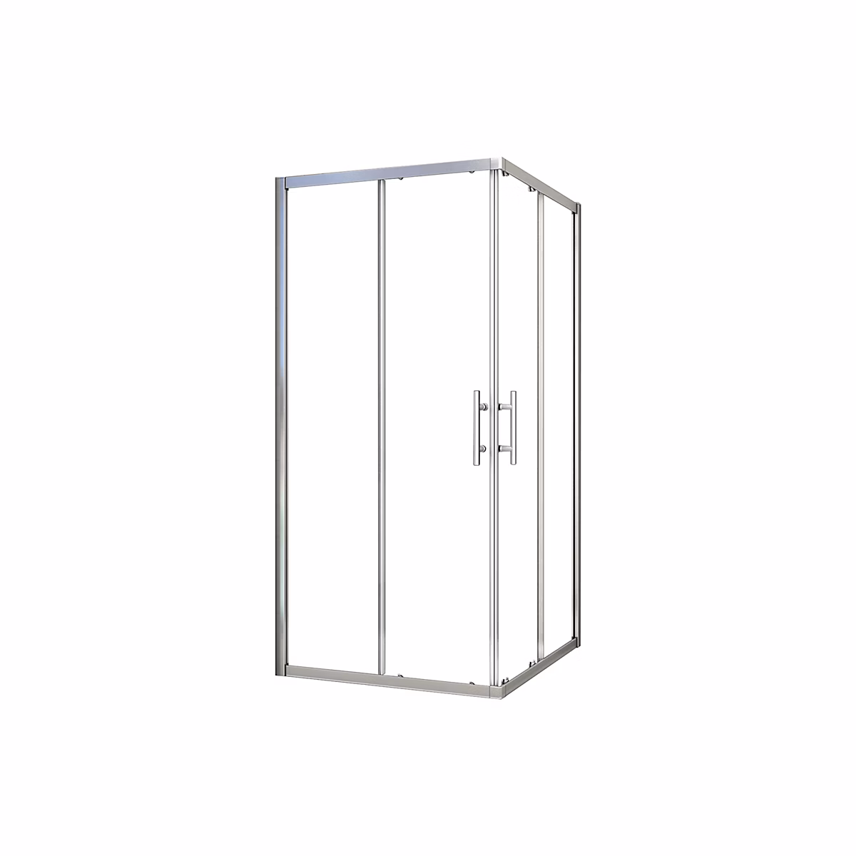 Cabine De Douche 70 × 70 × 195cm En 6mm Verre Anticalcaire Porte De Douche Coulissante L'ccès D'angle