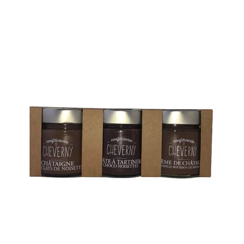 Coffret Autour de la châtaigne bio Cheverny confitures - 840 g