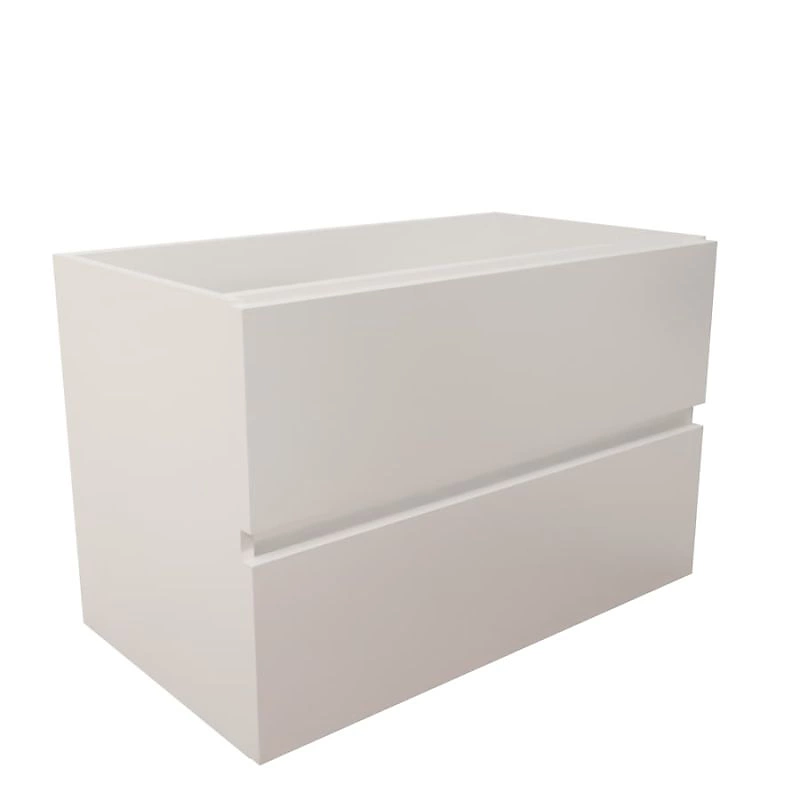 Caisson de salle de bain ROSALY INOX | 80 cm – Blanc – Plan vasque en
