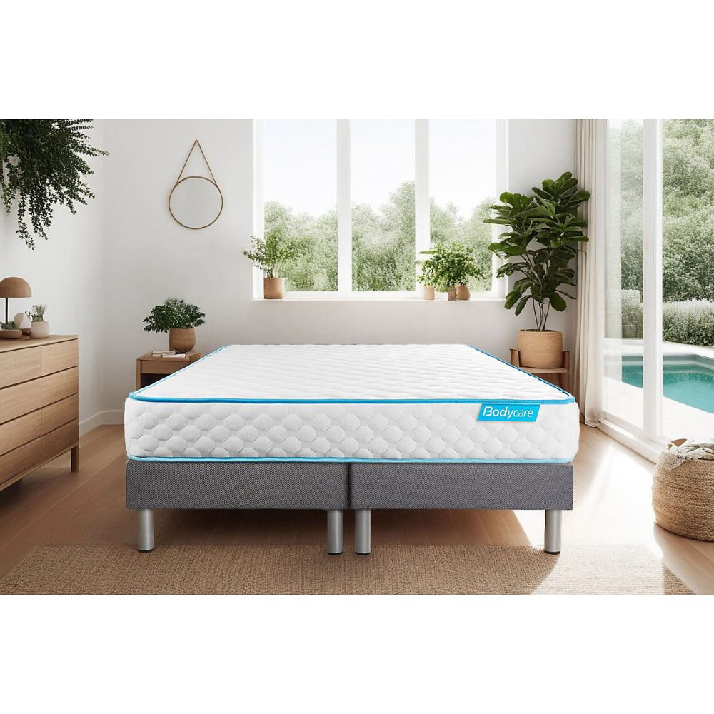 Ensemble Mousse de confort Très ferme avec sommier tapissier – Réf. QGHRSCFTG3137080285