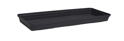 Soucoupe jardinière coloris anthracite Poetic Roméo - 53 x 16 x H 3,5 cm