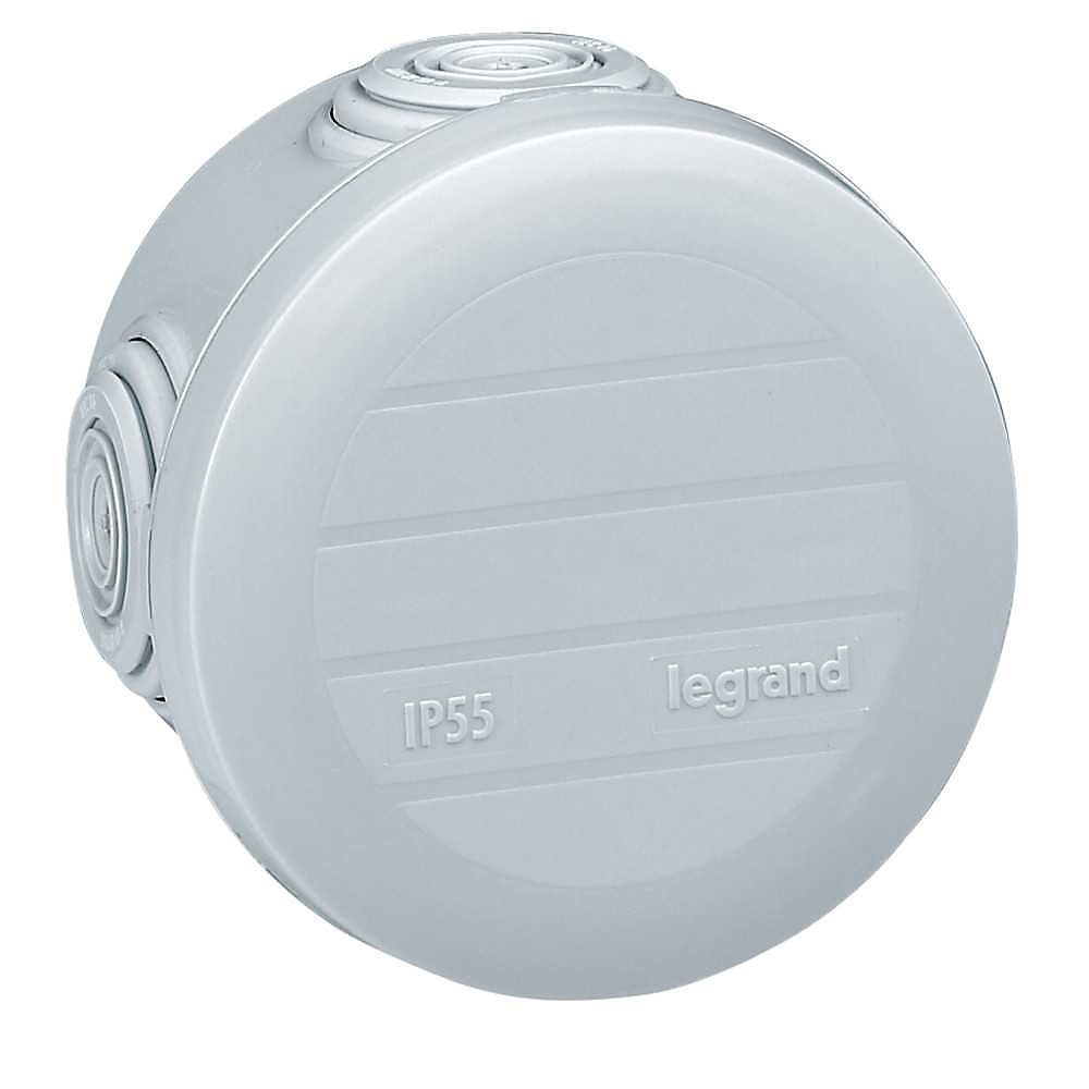 Câble, fil et gaine électrique – Boîte de dérivation Legrand Plexo ronde 60 mm x 40 mm gris IP55