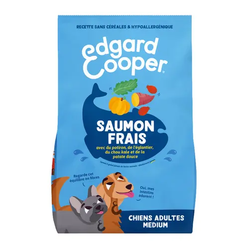 Croquettes pour chien adulte au saumon sans céréales Edgard & Cooper - 7 kg