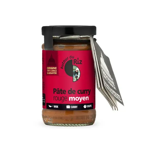 Pate de curry rouge bio - 100 gr