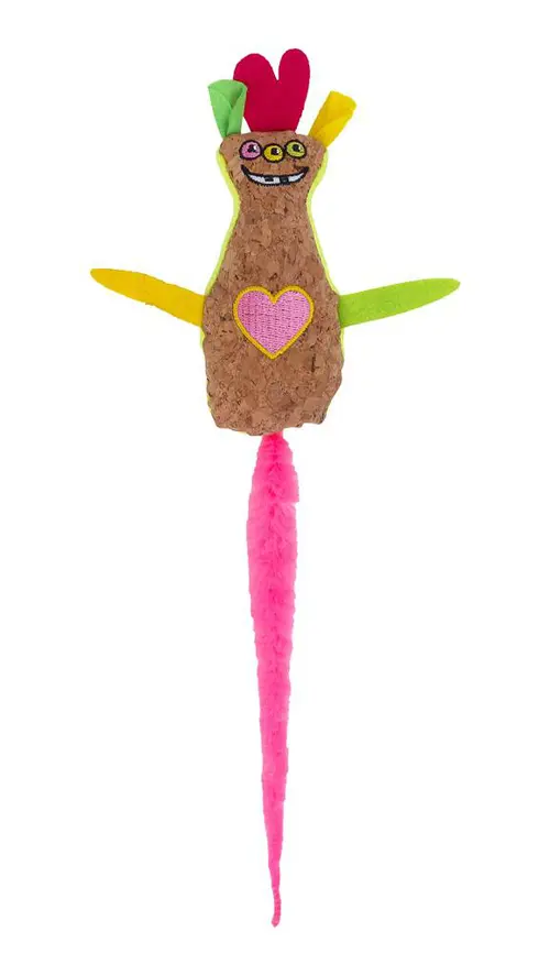 Jouet pour chat coloris multicolore Wouapy Stranger Lover - 14 x 12 x 3 cm