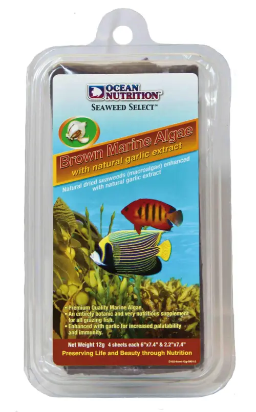 Supplément nutritif algues marines brunes pour poissons d'aquarium Océan Nutrition - 12 g