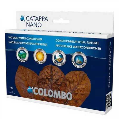 Feuilles de badamier nano 8-10 cm - spéciales aquarium COLOMBO Catappa - pack de 10