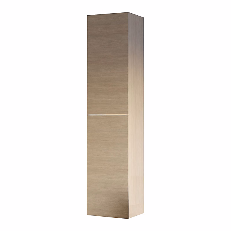 Colonne suspendue 160 cm en chêne naturel – 2 portes, Hémi