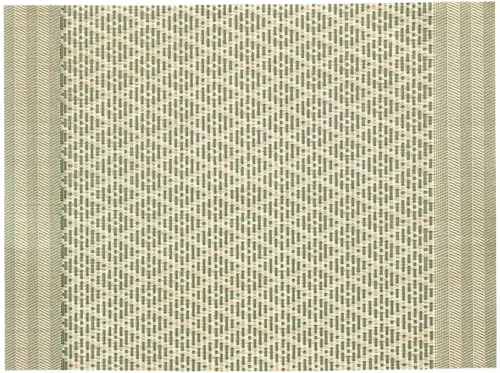 Set de table bicolore PVC et polyester matcha Kadra - 45 x 33 cm