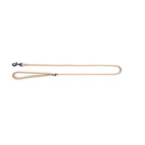 Laisse ronde pour chien coloris beige 1,3 cm x 1 m