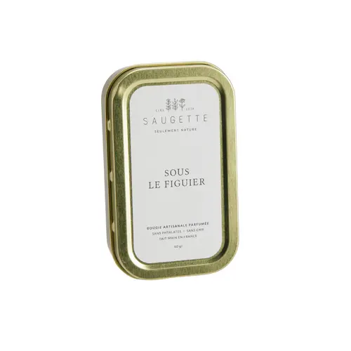 Bougie parfumée 2 mèches Les P’tites Saugettes senteur Sous le figuier - 60 g