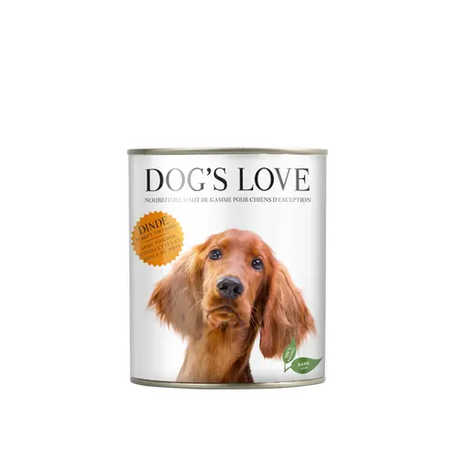 Pâtée naturelle pour chien à la dinde - boite de 400 g