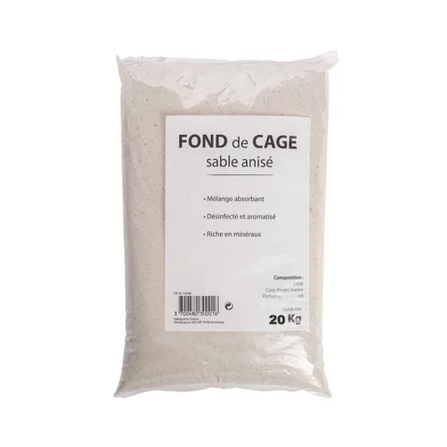 Fond de cage en sable anisé Grain de Vie - 20 kg