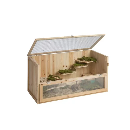 Maison pour rongeur en bois 2 niveaux Trixie – 100 x 50 x 50 cm