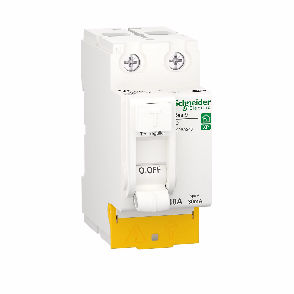 Interrupteur et disjoncteur différentiel – Interrupteur différentiel 30MA 40A Type A Schneider Electric Resi9 XP