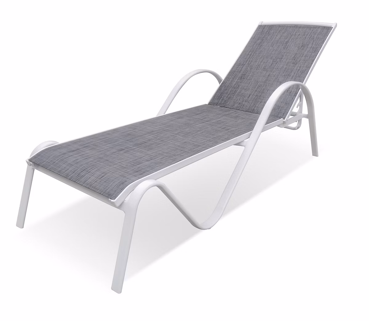 Bain de soleil blanc en aluminium multipositions SUNSET – Réf. KOOGILXRT4928725283