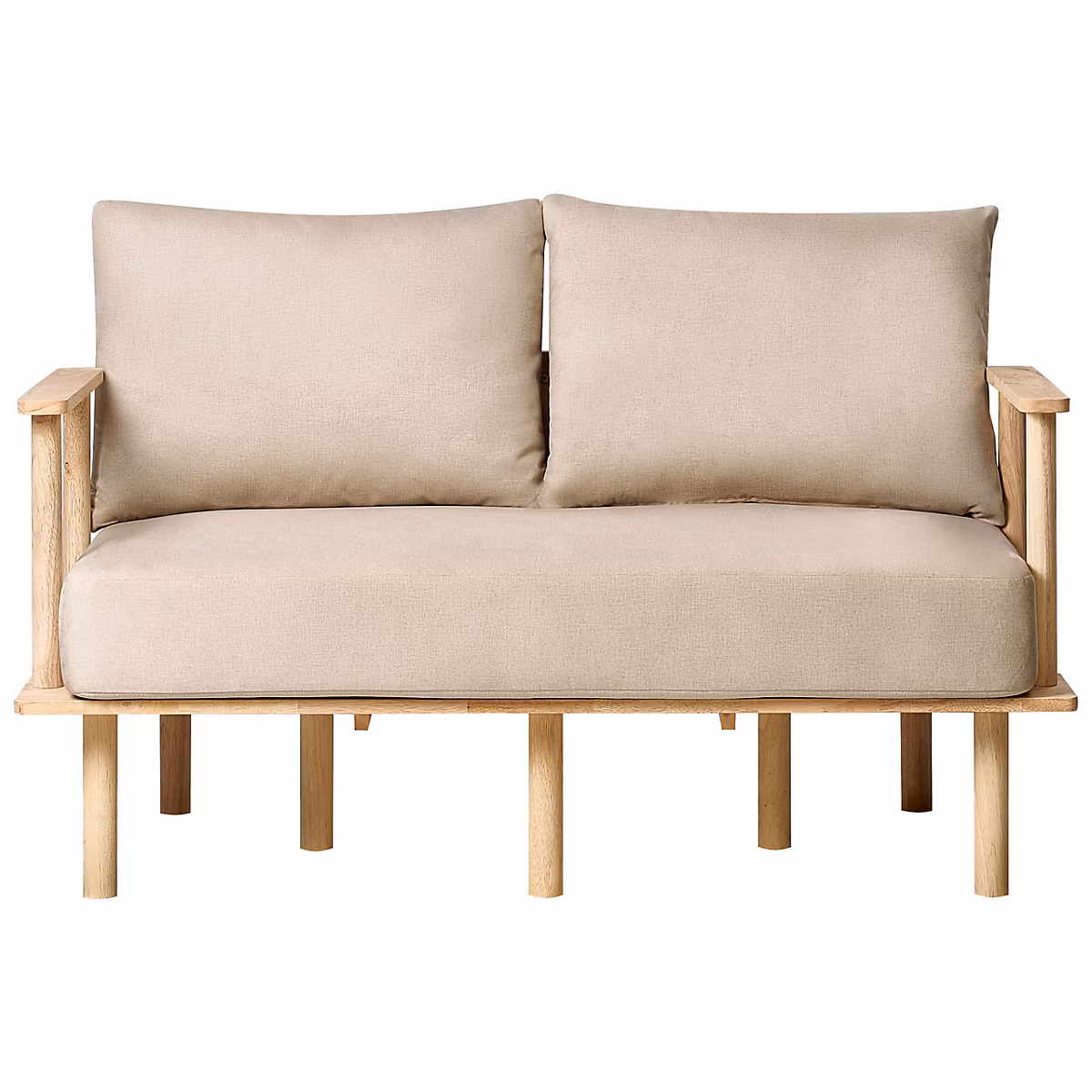 Canapé 2 places ASKER Tissu Beige – Réf. LNEYTRCBN7612586216