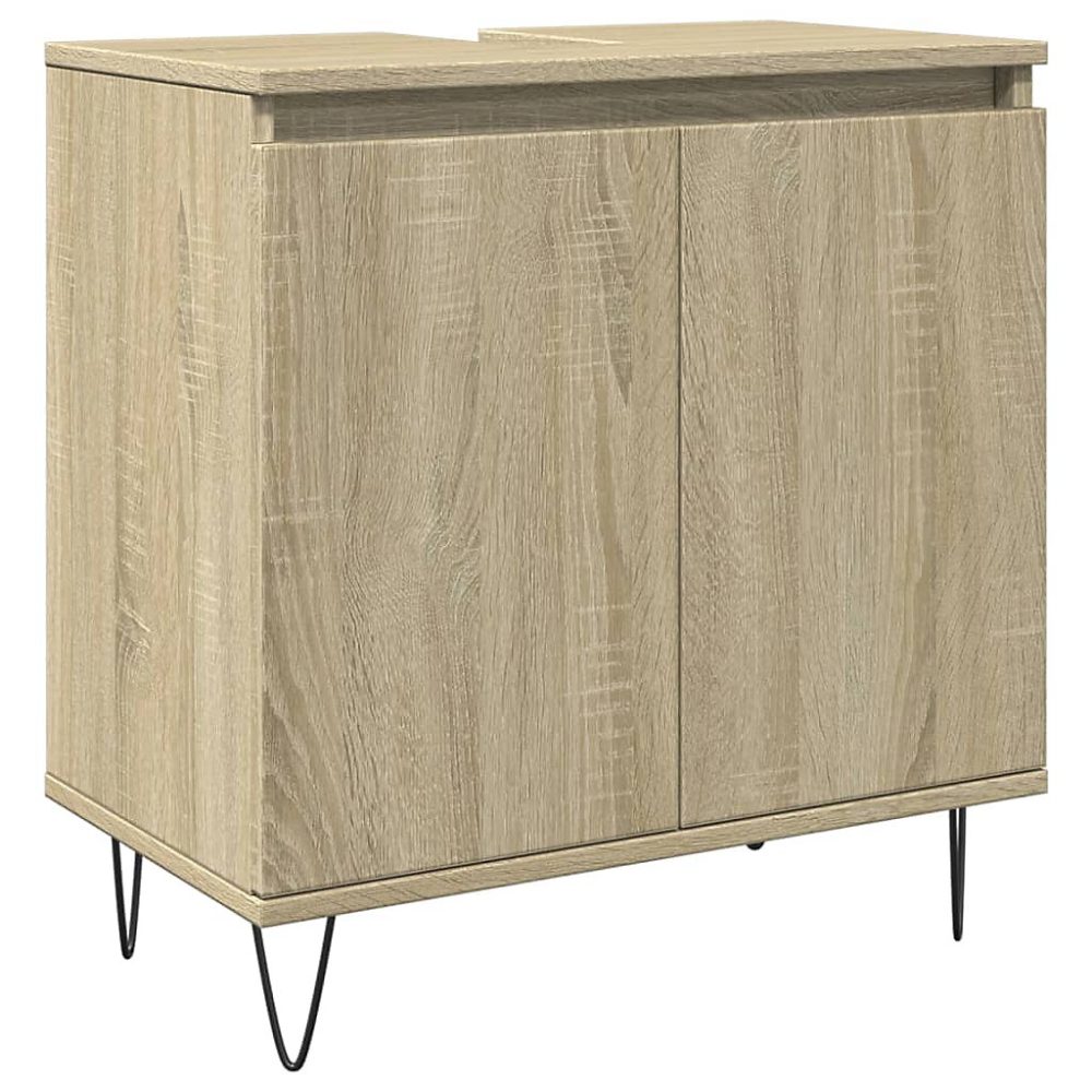Armoire de bain chêne sonoma 58 × 33 × 60 cm bois d'ingénierie vidaXL