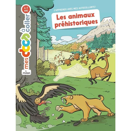 Docs à coller “Les animaux préhistoriques” Éditions Milan