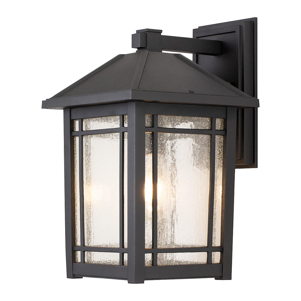 Elstead Quoizel Cedar Lanterne murale d'extérieur noire – IP44