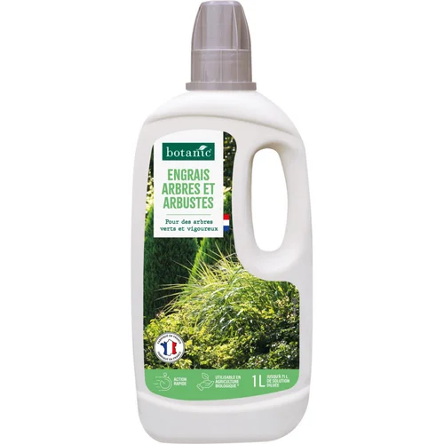 Engrais arbres, arbustes, conifères et buis en bouteille botanic® - 1L