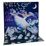 Carte double 3D bleue Pictura Danseuse