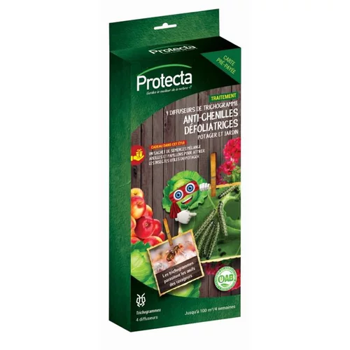 Diffuseurs de trichogrammes anti-chenilles défoliatrices Protecta - Les 4 pièces