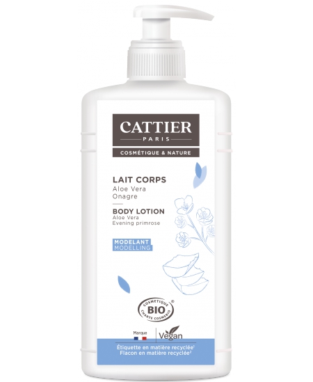 Cattier - Lait corps hydratant modelant Aloe Vera et Onagre - 500 ml