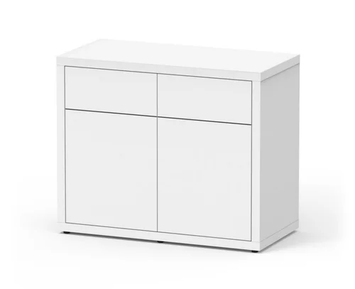Meuble pour aquarium en bois coloris blanc 2 portes Aquatlantis Sublime Ultra 100 - 100 x 50 x 83 cm