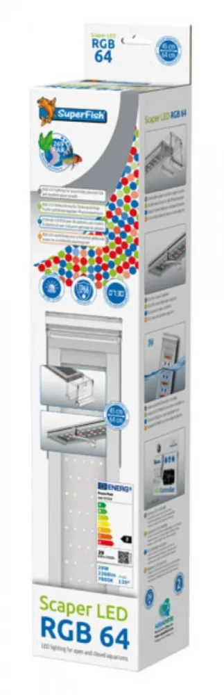 Rampe LED RGB aquarium eau douce, 7800 K - SUPERFISH Scaper - 29 W, 64