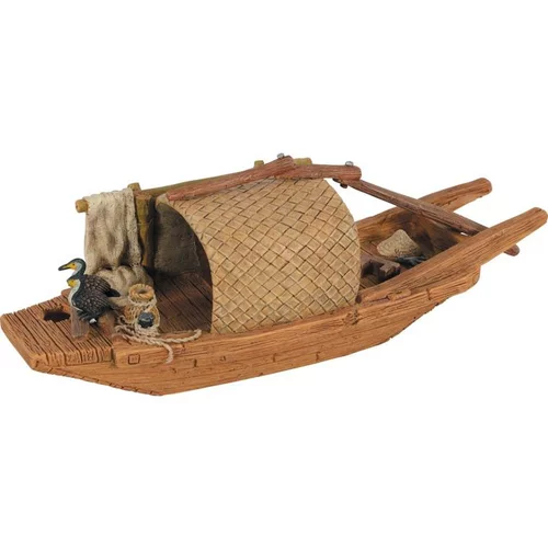 Décoration pour aquarium en résine coloris marron Zolux pagode Asie modèle 2 trous – Taille L