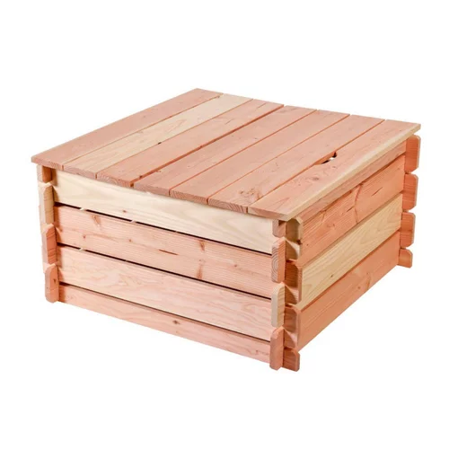 Composteur basic simple en bois Mon Petit Potager 90 x 90 cm - 270 L