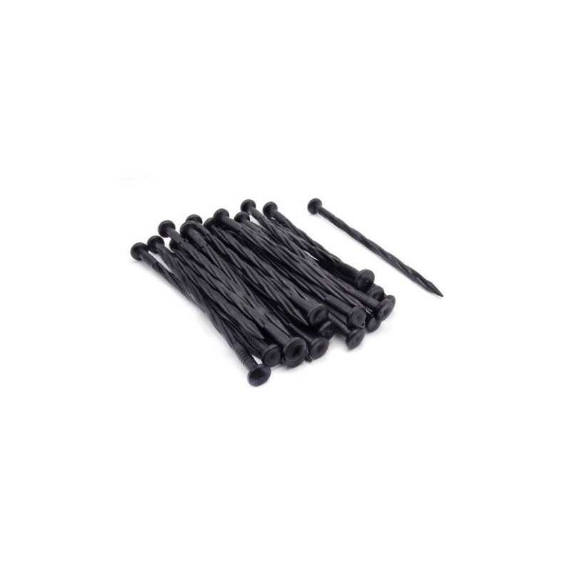 Ancres torsadées pour bordures de gazon - Lot de 10