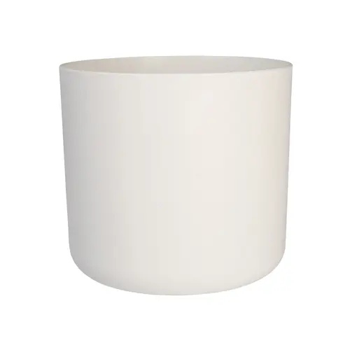 Cache-pot B.for Soft coloris blanc en plastique injecté Elho - Ø 22 x 20 cm