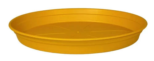 Soucoupe en plastique recyclé jaune pollen Cocoripot - Ø 30 cm