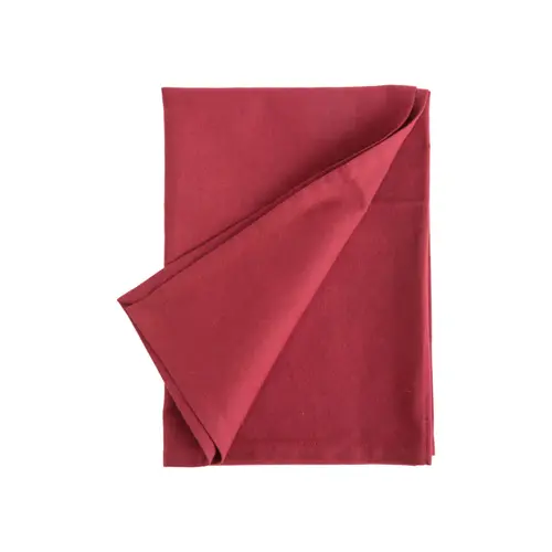 Torchon uni bordeaux en coton - 50 x 70 cm