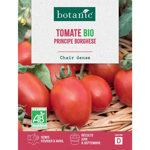 Graines de tomate principe borghese bio botanic® - graines à semer